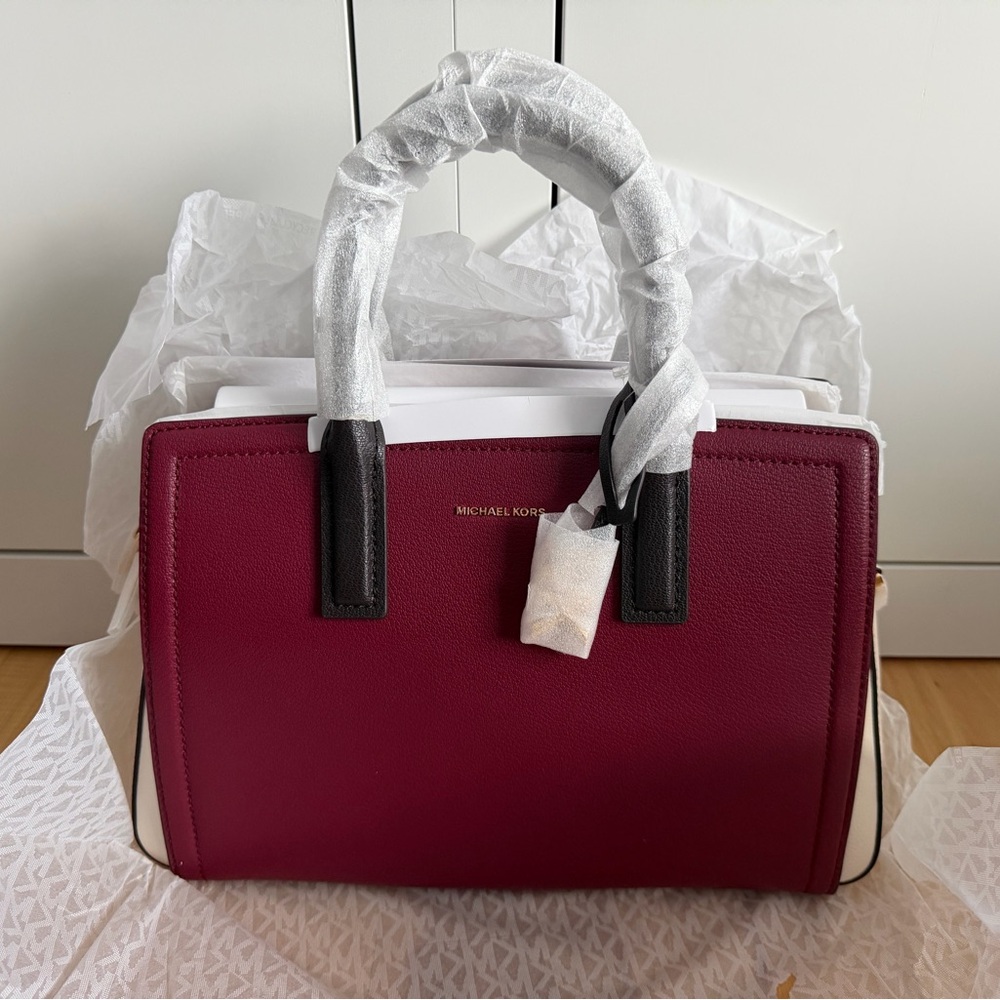 Michael Kors Laila Medium Color- Block Satchel